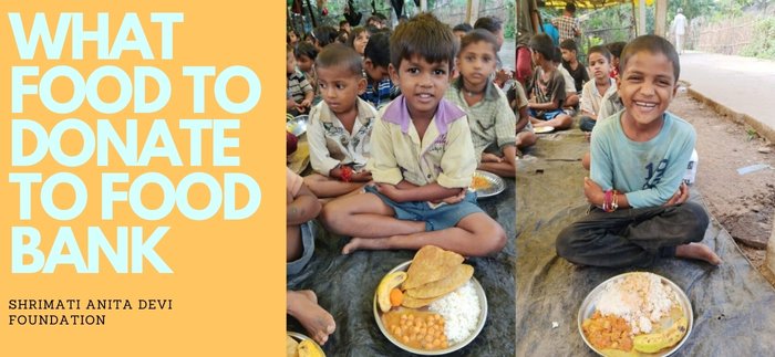 What food to donate to food bank to orphans